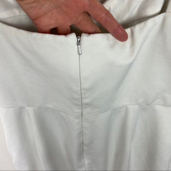Katie May White Call Me Slim Gown Maxi Dress Side Slit Size Large USA Made Sexy - Picture 12 of 12